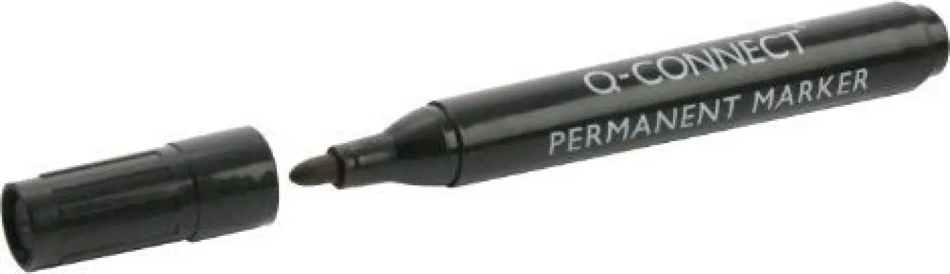 Rotulador, permanente, 2 mm, negro