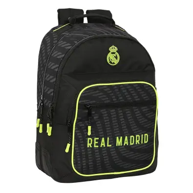 MOCHILA REAL MADRID GRANDE CON RUEDAS COMPACT EXTRAIBLE COLOR AZUL