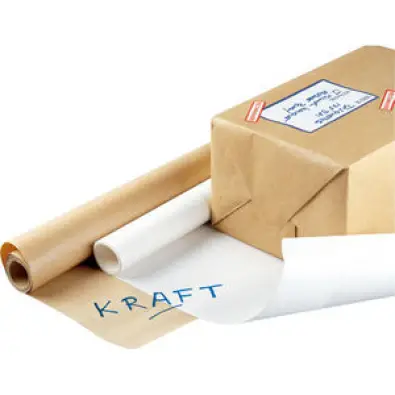 Papel kraft blanco rollo