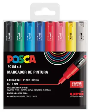 Rotuladores Uni POSCA PC-1M (0.7mm) -14 colores- – Papelería