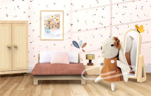 DORMITORIO DE LA CASA DE LA FAMILIA RABBIT + 1 PERSONAJE