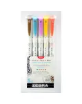 ROTULADOR MILDLINER 5 COLORES CLIDOS DOBLE PUNTA PINCEL