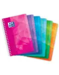 CUADERNO NDICE CUADRO 5 X 5 MM DE PASTA DE PLSTICO EN COLORES SURTIDOS, TAMAO OCTAVO