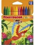 CERA PLASTIDECOR CAJA DE 12 COLORES EXTICO