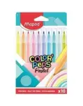 ROTULADORES COLORES PASTEL CON 10 UNIDADES