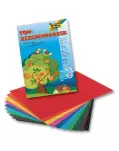 PAPEL DIBUJO. PACK 10 UNIDADES. COLORES SURTIDOS