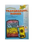 PAPEL PARA VIDRIERA TRANSPARENTE COLOR. PACK DE 10 HOJAS