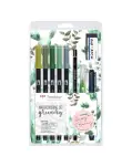 SET DE ROTULADORES WATERCOLORING GREEN