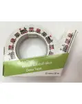 CINTA ADHESIVA DECORADA CON MOTIVOS NAVIDEOS, 15 MM X 10 M