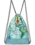 MOCHILA PLEGABLE CON DISEO DE MAPA