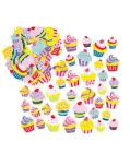 PEGATINAS DE FOAM CON FORMA DE CUPCAKE