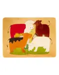 PUZZLE VACAS DE MADERA