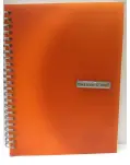 CUADERNO DE ESPIRAL TAMAO CUARTO COLOR NARANJA