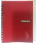 CUADERNO DE ESPIRAL TAMAO CUARTO COLOR ROJO