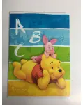 LIBRETA DE GRAPAS DECORADO WINNI THE POOH A5 DE CUADRO 4X4