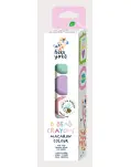 PACK DE 6 CERAS CON FORMA DE PERLA EN COLORES PASTELES