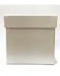 CAJA DE REGALO EN COLOR BLANCO PERLA 125 X 125 X 125 MM