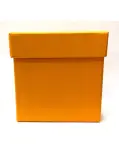 CAJA DE REGALO NARANJA 105 X 105 X 105 MM