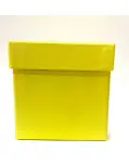 CAJA DE REGALO AMARILLO MAIZ 105 X 105 X 105 MM