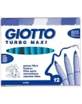 ROTULADOR TURBO MAXI 12 UNIDADES COLOR AZUL CLARO