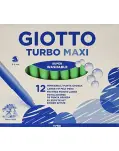 ROTULADOR TURBO MAXI 12 UNIDADES, COLOR VERDE CLARO