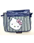 BOLSA BANDOLERA A RAYAS EN AZUL, HELLO KITTY