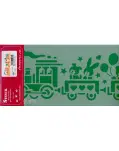 PLANTILLA STENCILS 15 X 38 CM DISEO TREN