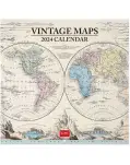 CALENDARIO DE PARED VINTAGE MAPS 2024