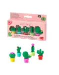 SET DE 5 GOMAS PERFUMADAS EN FORMA DE CACTUS