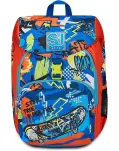 MOCHILA SKATE AZUL Y NARANJA