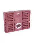 PACK DE 2 CAJAS PLEGABLES Y APILABLES, COLOR ROSA