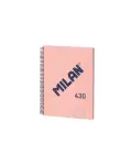 CUADERNO MICROPERFORADO DE CUADROS 5X5 MM SERIE 1918, COLOR ROSA