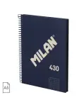 CUADERNO A5 MICROPERFORADO DE CUADROS 5X5 MM SERIE 1918, COLOR AZUL