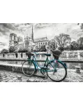 PUZZLE 500 PIEZAS, BICICLETA CERCA DE NOTRE DAME 