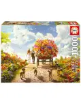 PUZZLE DE 1000 PIEZAS CARRO DE FLORES