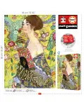 PUZZLE DE 1000 PIEZAS DAMA CON ABANICO, GUSTAV KLIMT