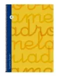 CUADERNO LAMELA TAPA DURA TAMAO FOLIO DE 4X4 COLOR NARANJA