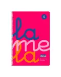 CUADERNO CUADROVA LAMELA 4 MM CON TAPA DE PLSTICO, TAMAO CUARTO 80 HOJAS 90 GRAMOS