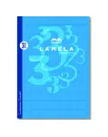 CUADERNO CUADROVA 3 MM LAMELA, TAMAO FOLIO 50 HOJAS CON GRAPA