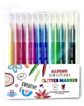 ROTULADORES GLITTER MARKER, CAJA DE 12 UNIDADES