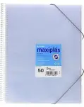 CARPETA DE 50 FUNDAS TRANSPARENTE, TAMAO DIN A4. MODELO MAXIPLS