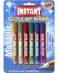 ROTULADORES GLITTER GLUE METLICOS, COLA CON PURPURINA