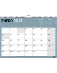 CALENDARIO DE PARED PARA ANOTAR 2025 EN COLOR AZUL, TAMAO DIN A3