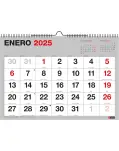 CALENDARIO DE PARED 2025 CON NMEROS GRANDES, TAMAO DIN A3