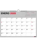 CALENDARIO DE PARED 2025 PARA ANOTAR EN COLOR GRIS, TAMAO DIN A3