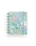 CUADERNO INGENIOX FLORES VERDE AGUA CON RECAMBIO 5X5MM, TAMAO DIN A5