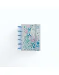 CUADERNO INGENIOX FLORES AZUL CON RECAMBIO, TAMAO DIN A6