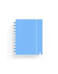 CUADERNO INGENIOX AZUL PASTEL CON RECAMBIO 5X5 MM, TAMAO DIN A5