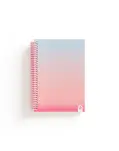 CUADERNO TAMAO A5 ROSA CON CUADRICULA 4X4