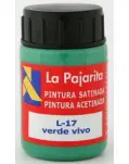 PINTURA ESCOLAR SATINADA VERDE VIVO 35 ML